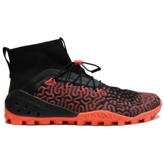 Vivobarefoot ESC Tempest Textile Womens High Top Trainers - Black Neon Coral - Size:UK 7