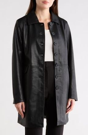 Blank NYC Faux Leather Trench Coat in Turning Point at Nordstrom Rack, Size X-Small