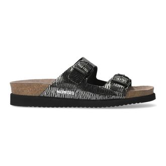 Mephisto Zwarte Patent Dames Sandaal Harmony - Dames - Sandalen - Zwart - 35 EU - Leer - Schoenen