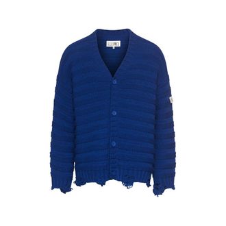 Maison Margiela Numeric Wool Cardigan