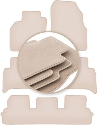 OEM Alfombrillas Premium Beige Para Renault Grand Scenic Iii 7 Plazas 2009-2015