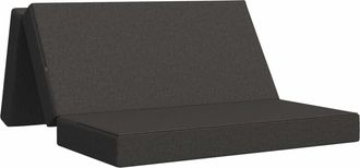 vidaXL Sof&aacute; Cama Plegable 120 X 67 X 45 Cm Gris Oscuro Vidaxl