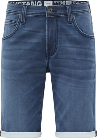 Mustang Slim-fit-Jeans MUSTANG Herren Style Chicago Shorts Z, Herren, Gr. 48, blau (4136 dunkelblau), Denim/Jeans, 52% Baumwolle, 46% Polyester, 2% Elasthan, 