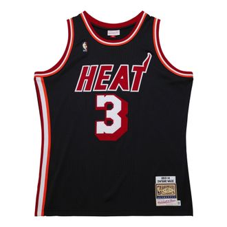 Mitchell & Ness x Miami Heat Dark Hwc 2013-14 Jersey Dwyane Wade 3 AJY46497-MHE13DWABLCK