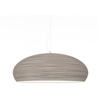 Lumicom Ufo Sospensione, 1xE27, max 42W, metallo, tortora/bianco, D.60cm - Lumicom