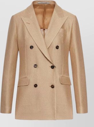 Tagliatore cotton double-breasted blazer