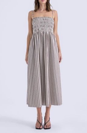 Pistola Denim Bianca Maxi Sundress in Java Stripe at Nordstrom, Size X-Large