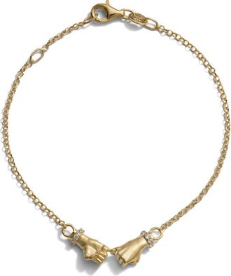 Awe Inspired Pinky Promise Bracelet in 14K Gold Vermeil at Nordstrom
