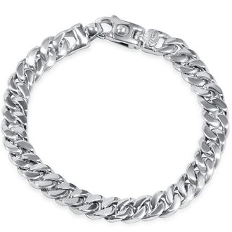 Pompeii3 Braccio Mens 36 Gram Cuban Link Solid Silver Bracelet 8.5 Size: 8.5