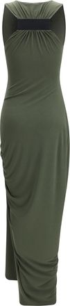 Coperni Womens Long Fitted Dress Green Polyester
