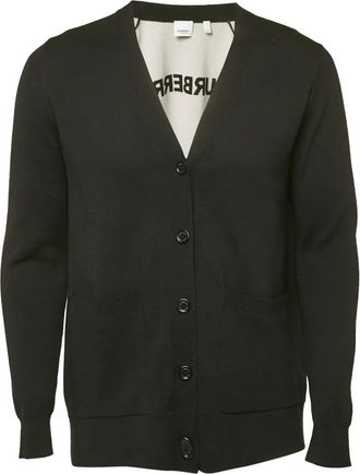 Burberry Cardigan con bottoni - Nero