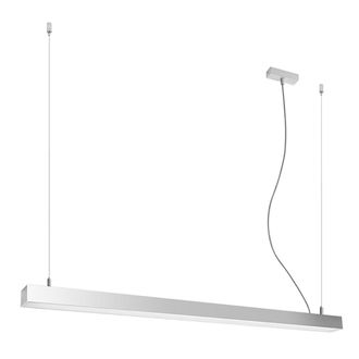 Thoro L&aacute;mpara de techo gris aluminio 3000k alt. 150 cm