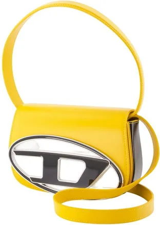 Diesel Womens 1dr Shoulder Bag - Diesel Leather Yellow Cowhide Shoulder-Hobo-Bags