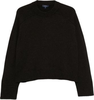 SOEUR Will Pullover - Dames - Ronde hals truien - Bruin - XS - Wol - Truien & Vesten