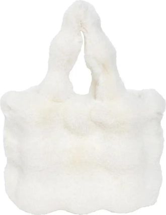 Generic Womens Plush Bags Plush Shoulder Bag Women Fluffy Handbag Large Capacity Casual Commuting Carrying Soft Shopper(Color 02)