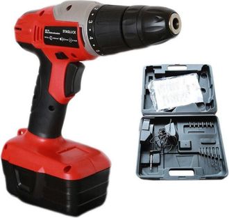 Trade Shop Trade Shop - Avvitatore 18v Trapano Batteria A Litio Caricabatterie Ricaricabile Accessori