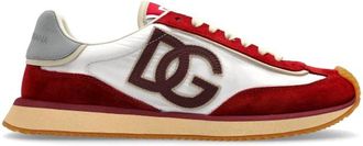 Dolce & Gabbana Sportschoenen met logo - Dames - Sneakers - Rood - 36 EU - Leer - Schoenen