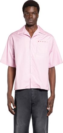 Marni Peeping Logo Bowling Shirt