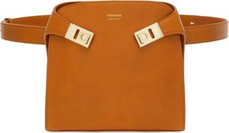 Ferragamo Marsupio Hug con logo - Marrone