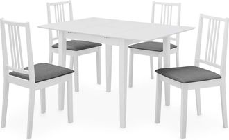 vidaXL Juego De Muebles De Comedor 5 Piezas Mdf Blanco Vidaxl