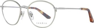 Sandro Ronde Metalen Bril Zilver Vrouwen - Dames - Brillen - Grijs - ONE Size - Accessoires
