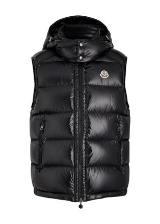 Moncler Bormes Quilted Shell Gilet - Black - 4 (UK42 /xl)
