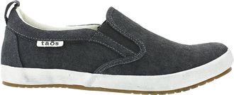 Taos Womens Dandy Slip-On Sneaker In Charcoal Washed Canvas