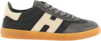 Hogan Grijze lage sneakers van wol