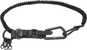Innerraum Zwarte Karabijnhaak Sleutelhanger - Heren - Riemen - Zwart - ONE Size - Accessoires