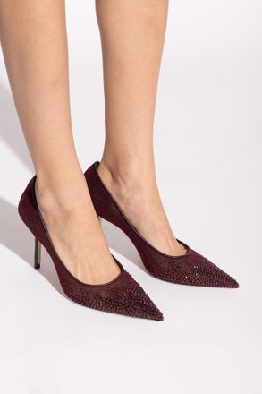 Jimmy Choo London Love High Heels, Womens, Burgundy
