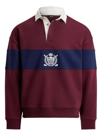 Ralph Lauren Crest Rugby sweatshirt - men - Polyester/Cotton - S - Red