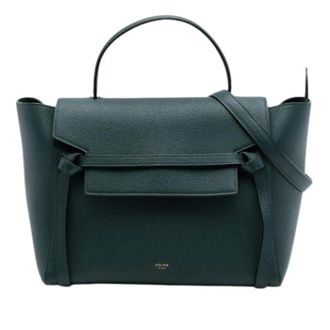 Celine Pre-owned Handbags, female, Green, Size: ONE SIZE Pre-owned Mini Belt Bag