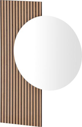 MID.YOU Mid.you Wandspiegel, Eichefarben, Glas, Holzwerkstoff, 79.5x10.9x3 cm, Garderobe, Garderobenspiegel