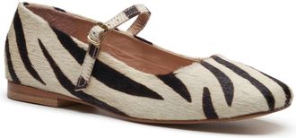 Hush Puppies Pasha Leren Dames Zebra Ballerinas