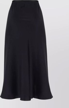Max Mara high-waisted silk skirt flared hem