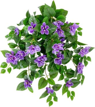 Nearly Natural 24In Uv-Resistant Artificial Azalea Hanging Plant (Indoor/Outdoor) - Set Of 3