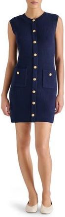 Steve Madden Mitsy Sleeveless Rib Sweater Dress in Midnight at Nordstrom Rack, Size X-Small