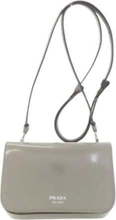 Prada Pre-owned Cross Body Bags, female, Gray, Size: ONE SIZE Pre-owned Vintage Shoulder Bag