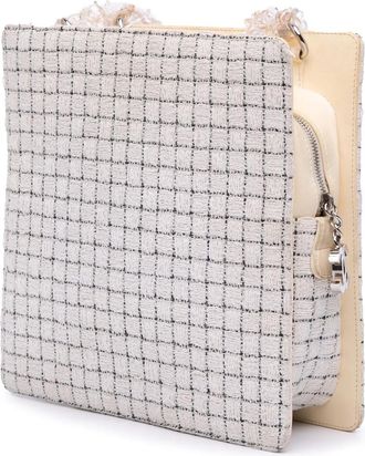 Chanel Hobo Bags - 2016 Small Tweed and Resin Zipped Shopping Bag - Gr. unisize - in Weiß - für Damen