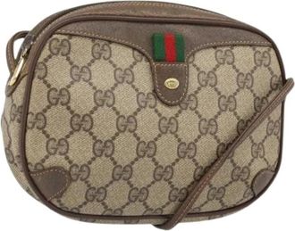 Gucci Pre-owned Cross Body Bags, female, Beige, Size: ONE SIZE Pre-owned Vintage Cross Body Bag