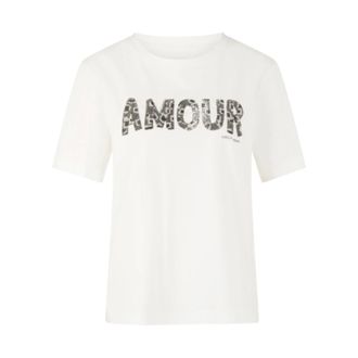 Marc Cain T-shirt Amour - - Tops - Donna - Bianco - S