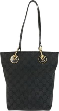 Gucci Pre-owned GG Canvas Tote Bag - Dames - Vintage Shopper - Zwart - ONE Size - Vintage