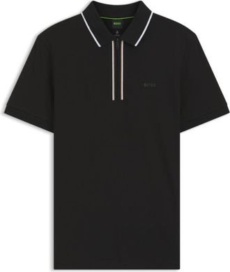 BOSS Active Slim-fit polo shirt in moisture-wicking stretch cotton