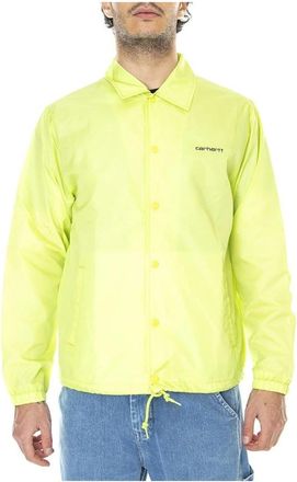 Carhartt Work in Progress Nylon Button-Front Jacket - Heren - Zomerjassen - Groen - S - Nylon - Jassen