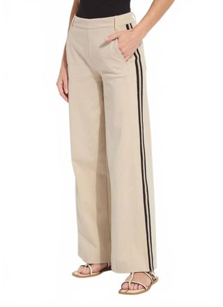 Lyss&eacute; Brinne Side Stripe Trouser In Crust Khaki