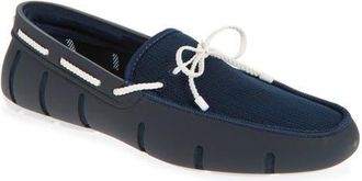 Swims Braided Lace Loafer in Navy/White at Nordstrom, Size 10.5
