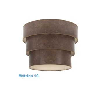 Fabrilamp Pantalla Colgante Triple Smile M10 Oxido 50dx40dx28h