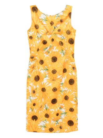 Dolce & Gabbana sunflower dress - Yellow