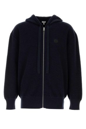 Loewe Navy Blue Wool Cardigan