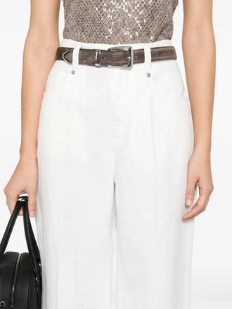 Brunello Cucinelli Womens Wide-Leg Trousers Ss25 W